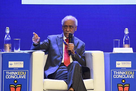 NHRC chairperson V Ramasubramanian at ThinkEdu 2025, Monday, January 27, 2025.