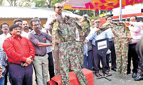 The first consignment of uniforms was dispatched on Tuesday 