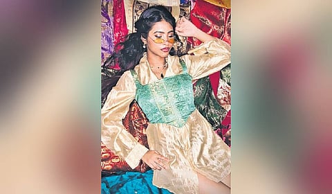 A saree-corset from Sakhe