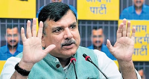 AAP Rajya Sabha MP Sanjay Singh 
