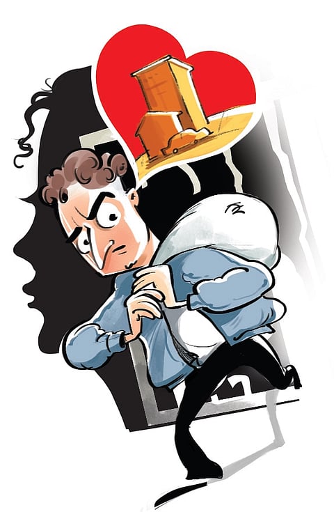 A 37-year-old interstate thief who had gifted a Rs 3 crore, house to his bar dancer girlfriend has been arrested by thepolice for committing a theft at a house.