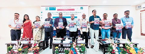 Speakers at the national symposium at FM University in Balasore