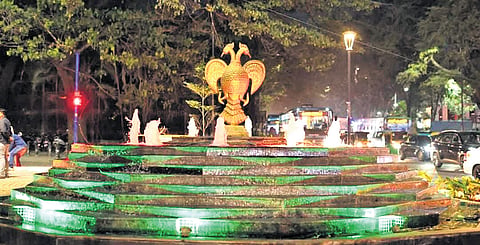 LED lights installed at Hudson Circle under the Brand Bengaluru initiative 