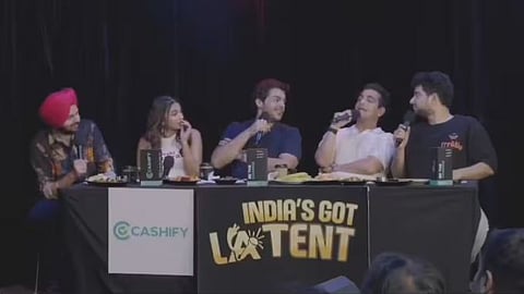 Screengrab from the controversial episode of 'India Got Latent' 