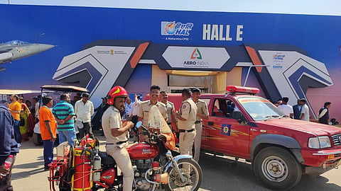 The fire was reported in Hall E but was quickly brought under control by the fire personnel stationed at the venue.  
