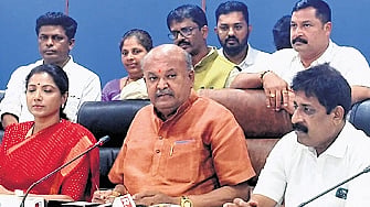 State president of the Guarantee Implementation Committee 
HM Revanna in Udupi on Tuesday
