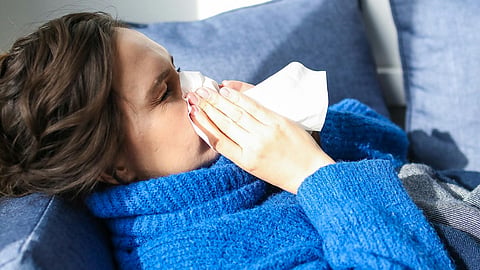 Representative picture of a woman with an infection