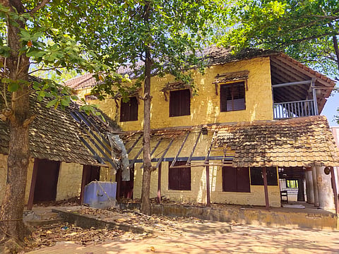 The dilapidated, more than a  century old main building of Kalkulam government higher secondary school at Padmanabhapuram