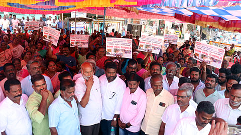The protesters claimed no action has been taken on their repeated demands -- pending for nearly 20 years -- for a road overbridge or an underpass.