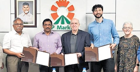 Rythu Sadhikara Samstha (RySS), Government of Andhra Pradesh, has signed a tripartite Memorandum of Understanding (MoU) with Pegasus Capital Advisors and Producers Trust on Saturday.