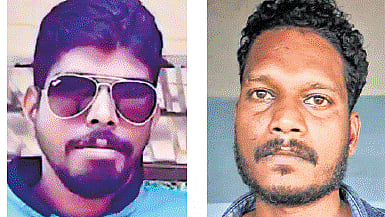 The accused Rajesh (L) and  Arun