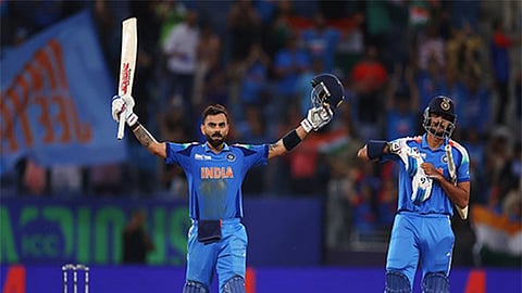Representational image of Virat Kohli from the final match of the ICC Champions Trophy