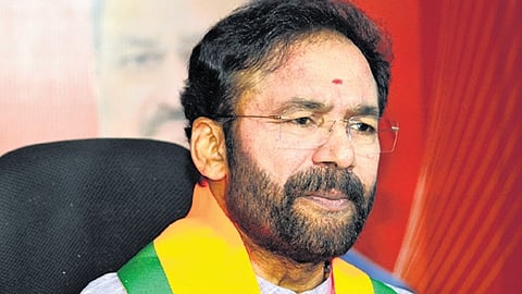  BJP state president and Union Minister for Coal and Mines G Kishan Reddy