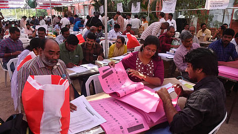 Polling staff