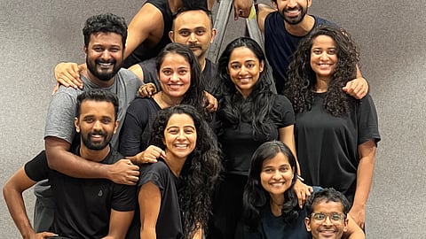 The cast and crew of Death of a house, a play