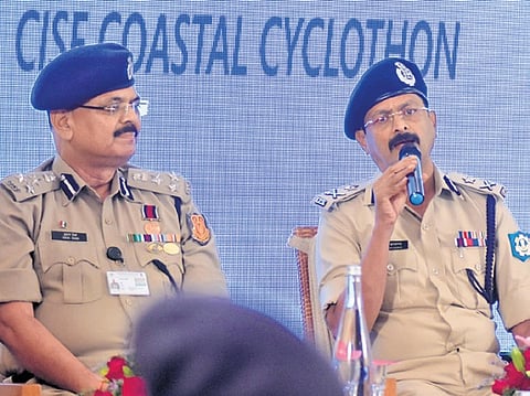 CISF Inspector General SR Saravanan addressing the press conference on Tuesday | Ashwin prasath