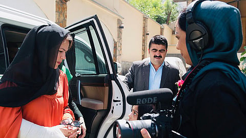 Still from Roya Sadat's documentary The Sharp Edge of Peace