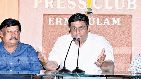 District Collector N S K Umesh addressing the media at the Ernakulam Press Club 
on Wednesday