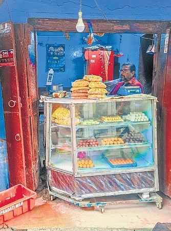 The Peta Sahoo sweets stall at Chandni Chowk in Cuttack