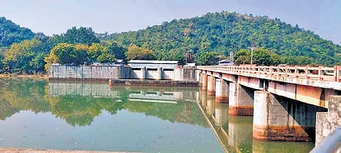 Water released to canals from Mangalpur barrage of Indravati project