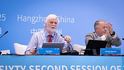 Jim Skea said the IPCC's target of a 43 per cent emission reduction by 2030 from 2019 levels is now outdated due to inaction, meaning the actual reduction needed is even higher.

