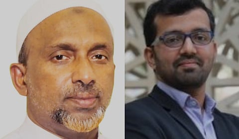 Rehmathulla Qasimi (L) and Mahmood Kooria (R)