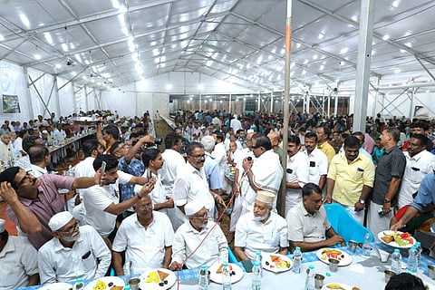 Iftar held as part of Sree Ramavillyam Kazhakam temple festival in Kerala's Trikaripur