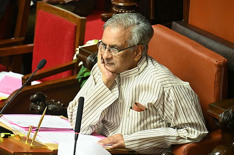 Karnataka Council Chairman Basavaraj Horatti during the council session. 