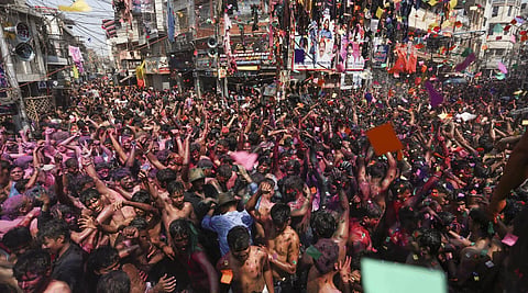 As Holi coincided with the second Friday prayers during the holy Islamic month of Ramzan, security -- including increased patrolling and picketing -- was beefed up in several states.