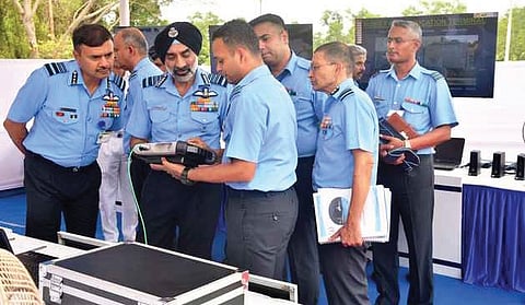 Chief of Air Staff Air Chief Marshal A P Singh at the Southern Air Command headquarters in Thiruvananthapuram