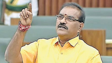 Water resources minister Nimmala Ramanaidu.