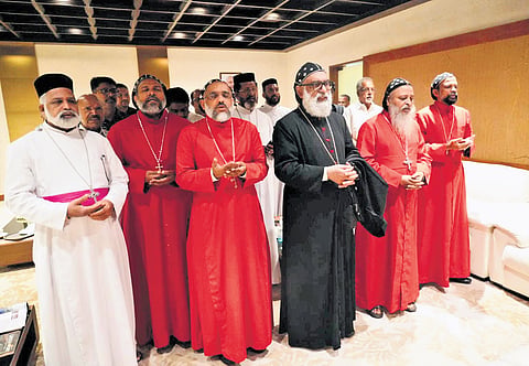 The Catholicos ordination service will be held at St Mary’s Syrian Orthodox Cathedral, adjacent to the Patriarchal Palace in Achane, Lebanon, on Tuesday at 4pm. 