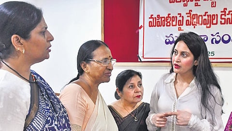Congress leader Sunkara Padmasri and AIDWA general secretary D Ramadevi criticised the delay in justice.