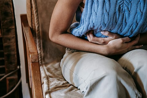 Representative picture of a person having a stomach ailment