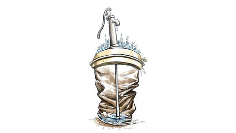 The average groundwater level in Kamareddy for February was recorded at 12.97 metres, compared to 10.68 metres in January.