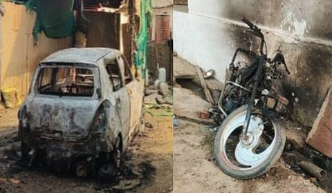 Six to eight houses reportedly belonging to the youth’s community were targeted and two vehicles, including a car and motorcycle outside the houses, were set ablaze.