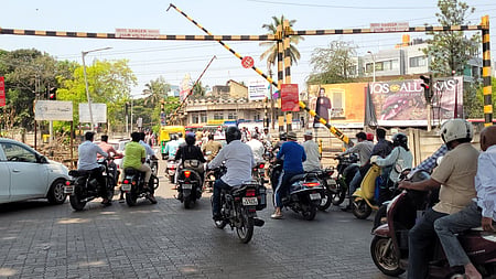 Level crossing at the railway gate image used for representational purposes only.