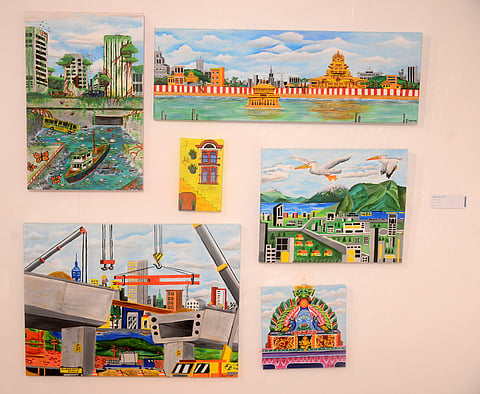 An art work at the exhibition