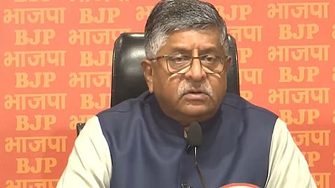 BJP MP Ravi Shankar Prasad 