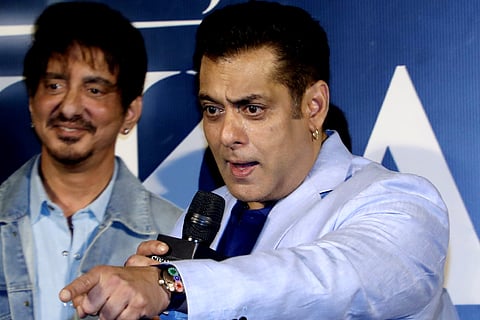 Bollywood actor Salman Khan during the trailer launch of the upcoming film 'Sikandar', in Mumbai, March 23, 2025. 