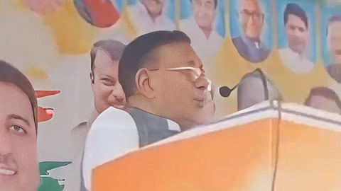 A 1.12 minute-long video of Singh’s controversial statement about Hindu seers went viral on Wednesday.