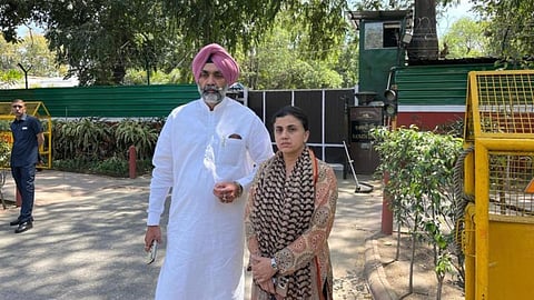 Colonel Pushpinder Singh Bath and his wife Jaswinder Kaur.  
