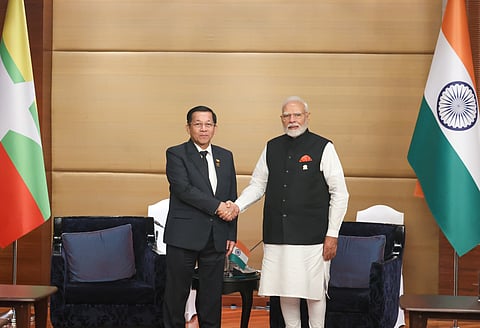 Earlier on Friday, PM Modi met General Min Aung Hlaing of Myanmar on the sidelines of the BIMSTEC Summit in Bangkok and reiterated that India is doing whatever is possible to assist  Myanmar in this critical time. 