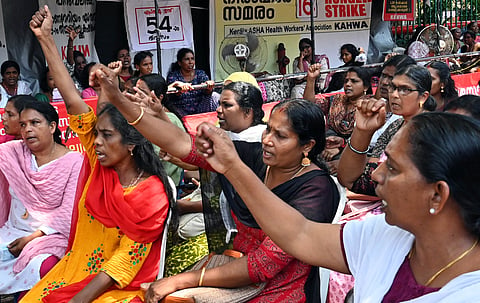 ASHA workers continue their protest for the 54th day, refusing to back down after yet another round of failed negotiations with Health Minister Veena George. 