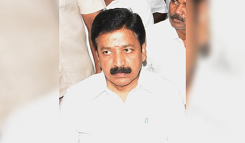 Senior AIADMK leader and Rajya Sabha Member CVe Shanmugam