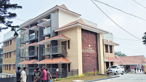 the four-storey government guest house at Ponmudi.