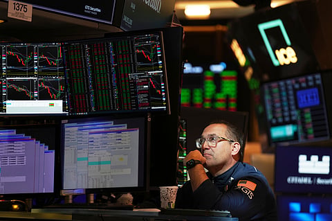  It had been down earlier in the morning amid worries about whether Trump's trade war would drag the global economy into a recession. 