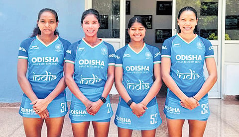 From left, Mahima Tete, Deepika Soreng, Beauty Dungdung and Salima Tete.