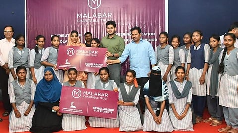 District Collector Thameem Ansariya distributed Rs 5.66 Lakh worth scholarship amounts to all 68 selected girl students of the district.