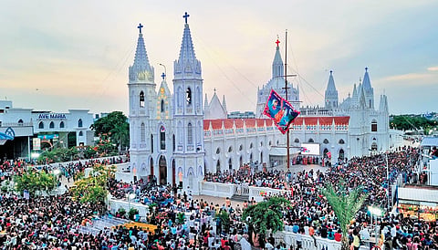 The Velankanni Church in Nagapattinam district is among the religious locations chosen to be modernised at a total cost of `100 crore 
